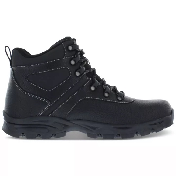 WEATHERPROOF Mens Black Jasper 1” Block Heel Hiking Boot 12 NIB - Picture 1 of 9